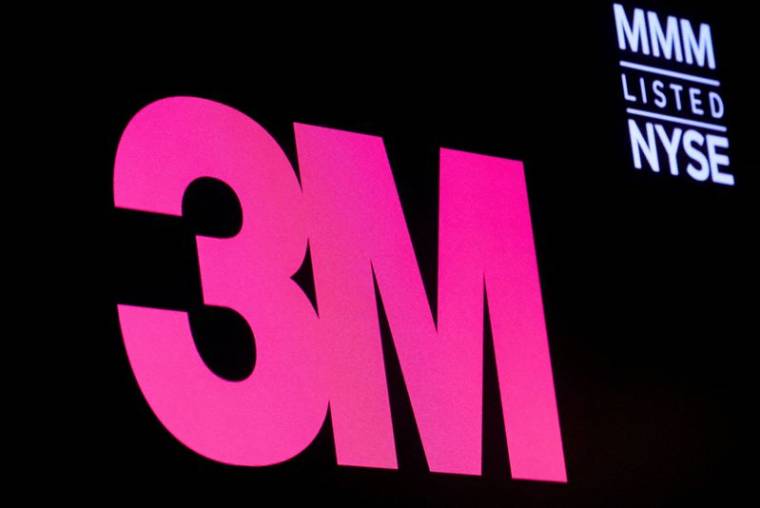 Le logo de 3M à la Bourse de New York