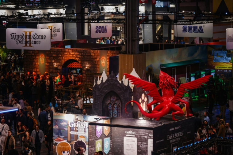 Visiteurs de la Paris Games Week, le 22 octobre 2024 à Paris (AFP / Dimitar DILKOFF)