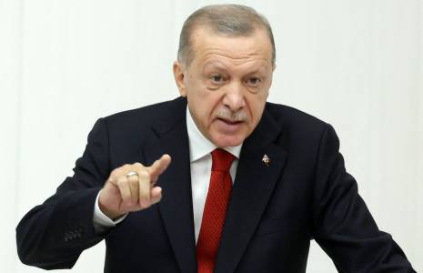 Recep Tayyip Erdogan à Ankara, en Turquie, le 1er octobre 2022. ( AFP / ADEM ALTAN )