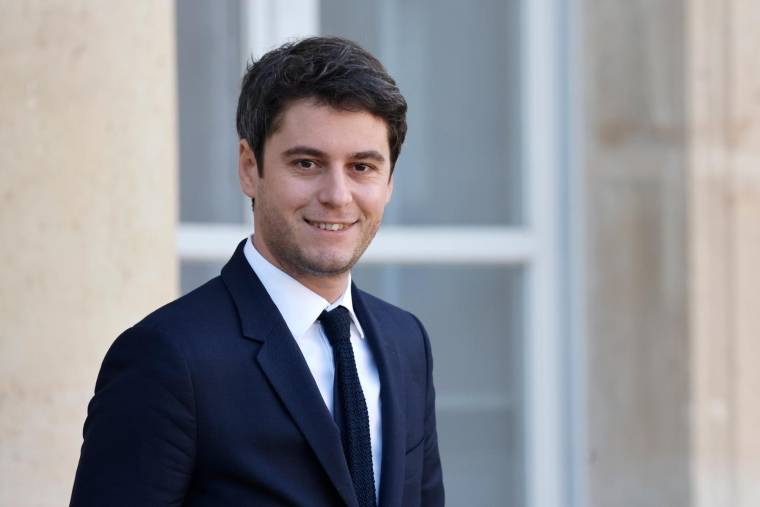 Gabriel Attal, le 18 janvier 2023, à Paris ( AFP / Ludovic MARIN )