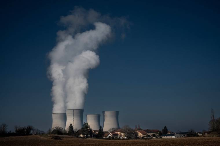 La centrale nucléaire du Bugey, le 25 janvier 2022.y JEAN-PHILIPPE KSIAZEK / AFP) ( AFP / JEAN-PHILIPPE KSIAZEK )