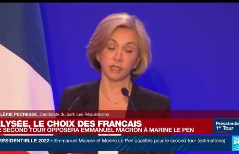 REPLAY - Discours de Valérie Pécresse, battue à l’élection présidentielle française