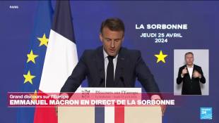 REPLAY - Revivez le discours sur l'Europe d'Emmanuel Macron à la Sorbonne