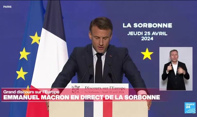 REPLAY - Revivez le discours sur l'Europe d'Emmanuel Macron à la Sorbonne