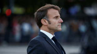 Emmanuel Macron, le 12 septembre 2024, au Havre ( POOL / Benoit Tessier )