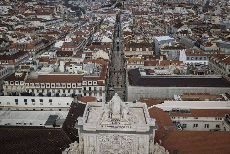 Vue générale de Lisbonne, le 22 janvier 2021. ( AFP / CARLOS COSTA )