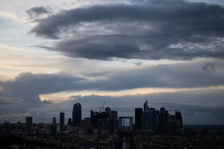 La Défense à Paris le 23 février 2024.  ( AFP / MARTIN BUREAU )