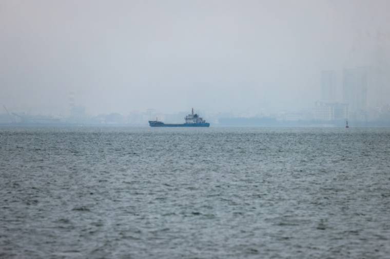 Un navire au large des côtes de Kinmen, à Taïwan, le 23 mai 2024 ( AFP / I-Hwa CHENG )