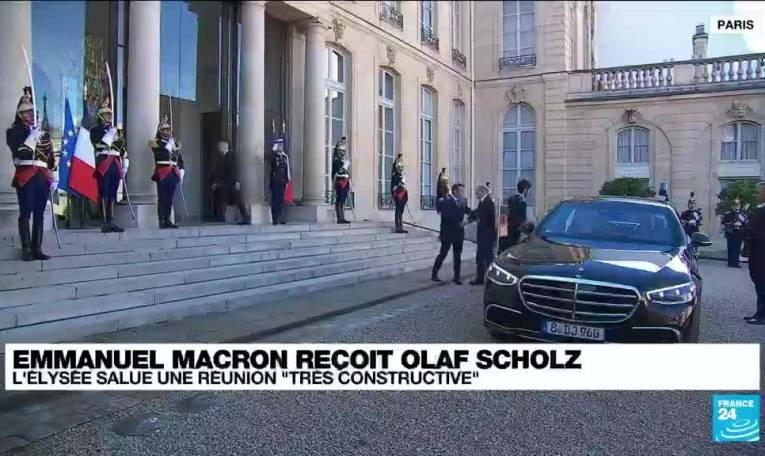 Olaf Scholz reçu par Emmanuel Macron : l'Elysée salue une réunion "très constructive"