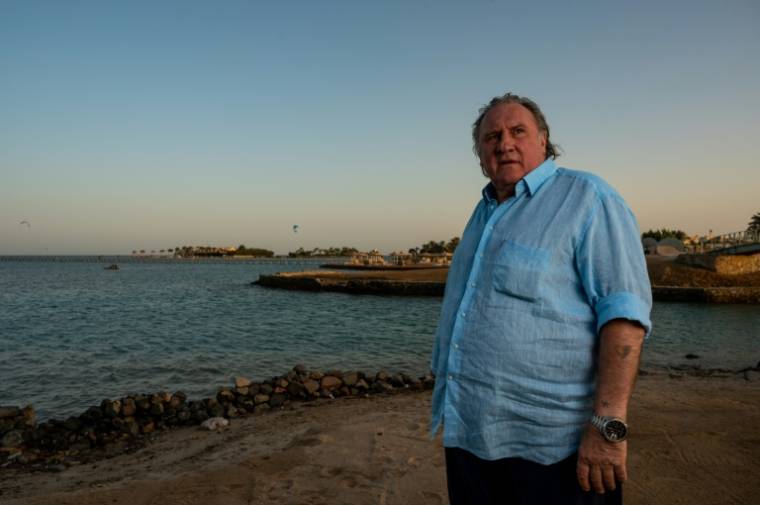 Gérard Depardieu lors de la 4e édition du Festival du film d'El Gouna, dans la station balnéaire égyptienne d'El Gouna, sur la mer Rouge, le 24 octobre 2020 ( El Gouna Film Festival / Ammar Abd Rabbo )