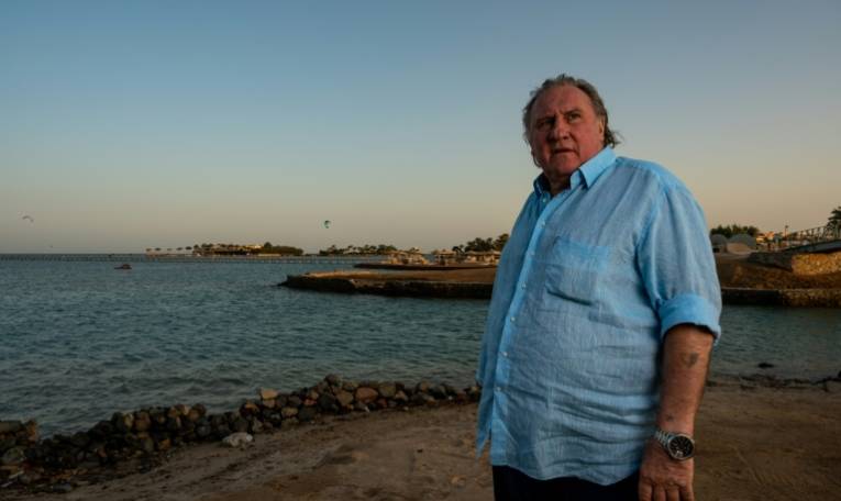 Gérard Depardieu lors de la 4e édition du Festival du film d'El Gouna, dans la station balnéaire égyptienne d'El Gouna, sur la mer Rouge, le 24 octobre 2020 ( El Gouna Film Festival / Ammar Abd Rabbo )