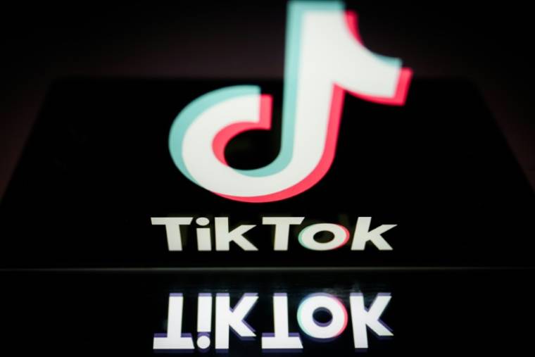 TikTok est depuis plusieurs mois dans le collimateur des autorités américaines, de nombreux responsables estimant que la plateforme de vidéos courtes et divertissantes permet à Pékin d'espionner et de manipuler ses 170 millions d'utilisateurs aux Etats-Unis ( AFP / LOIC VENANCE )