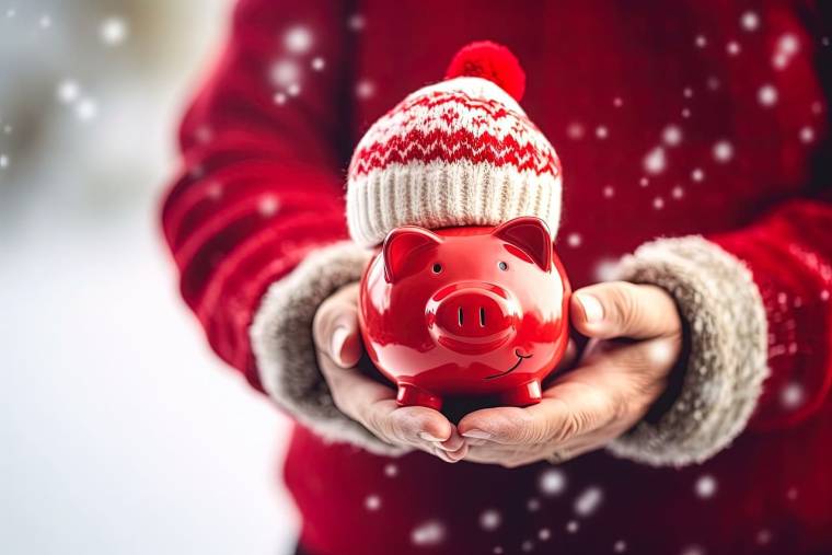 Budget De Noël, Défi Des économies De Noël. épargne De Noël, Défi