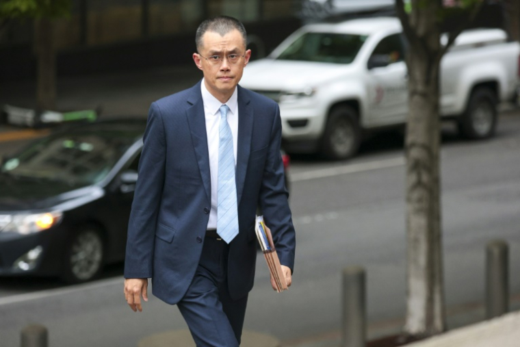 L'ancien patron de Binance Changpeng Zhao à son arrivée au tribunal de Seattle, aux Etats-Unis, le 30 avril 2024 ( AFP / Jason Redmond )