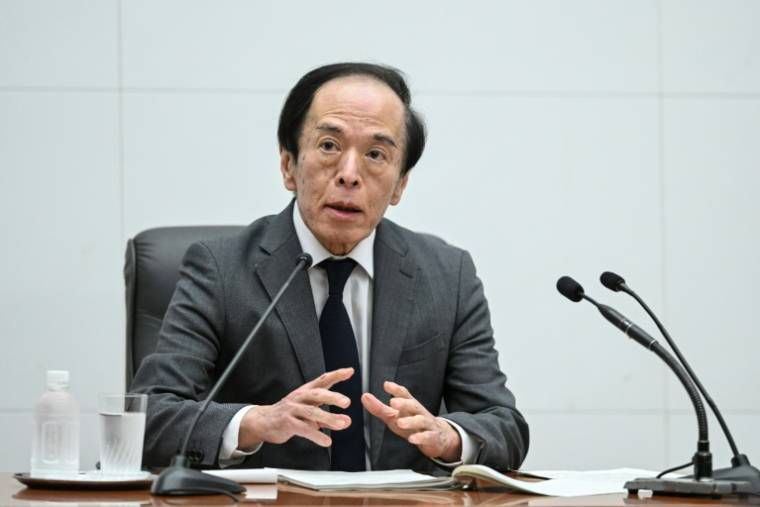 Le gouverneur de la BoJ, Kazuo Ueda, le 26 avril 2024 à Tokyo ( AFP / Yuichi YAMAZAKI )