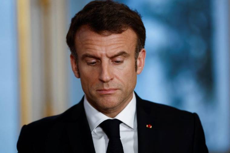 Le président Emmanuel Macron à Paris
