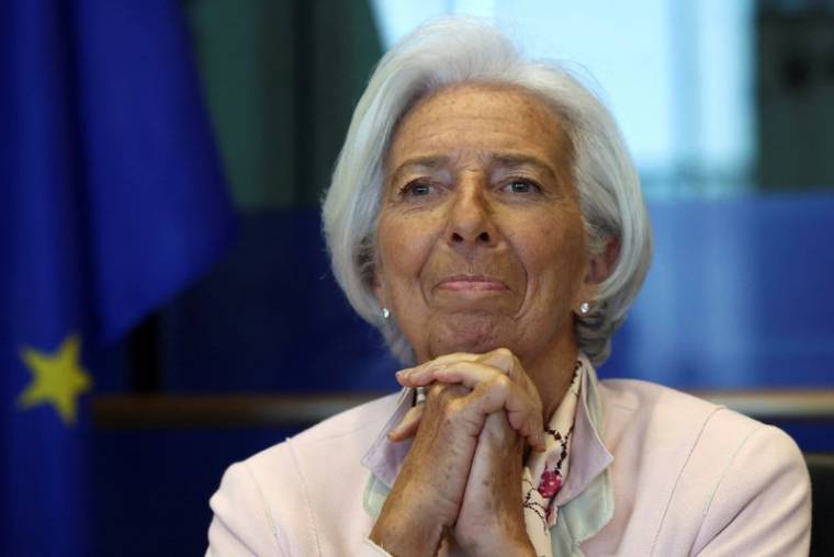 Photo d'archives de la présidente de la Banque centrale européenne, Christine Lagarde à Bruxelles, en Belgique