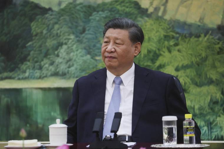 Xi Jinping à Pékin le 19 juin 2023.  ( POOL / LEAH MILLIS )