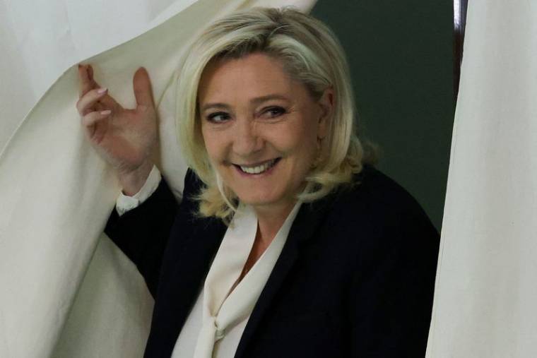 FRANCE 2022: MARINE LE PEN A VOTÉ À HÉNIN-BEAUMONT