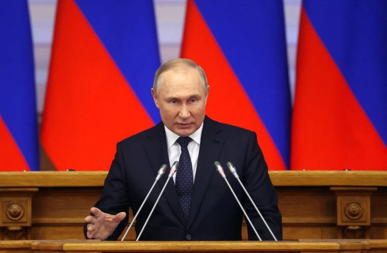 "Gazprom a rempli, continue de remplir et remplira pleinement ses obligations", a annoncé le président russe ( SPUTNIK / ALEXANDR DEMYANCHUK )