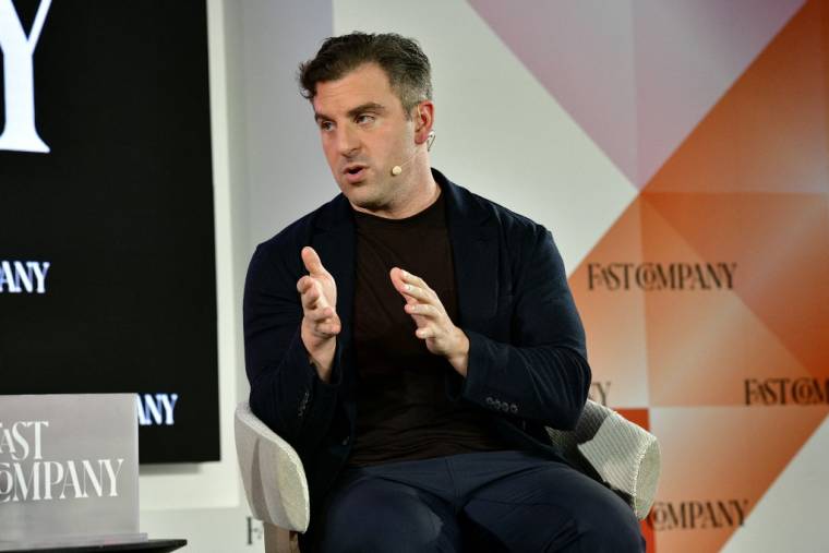 Brian Chesky au Fast Company Innovation Festival le 20 septembre 2023 à New York.  ( GETTY IMAGES NORTH AMERICA / EUGENE GOLOGURSKY )