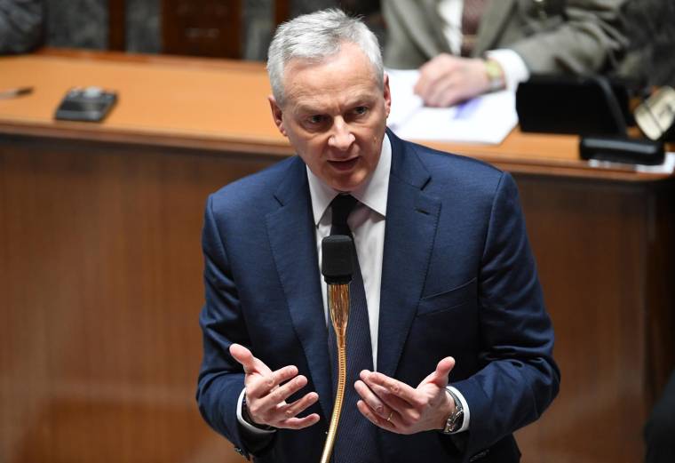 Bruno Le Maire, le 28 février 2023, à l'Assemblée nationale ( AFP / BERTRAND GUAY )