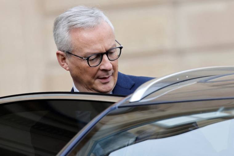 Bruno Le Maire à Paris, le 8 novembre 2023. ( AFP / LUDOVIC MARIN )