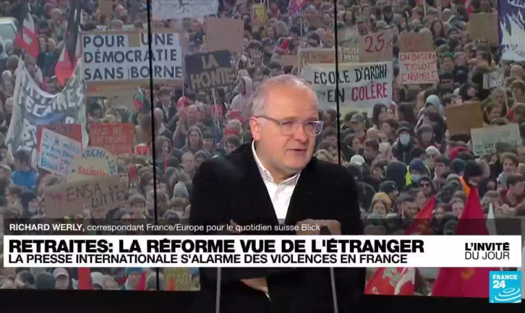 Richard Werly, journaliste, sur la réforme des retraites : "On ne voit pas la sortie de crise"