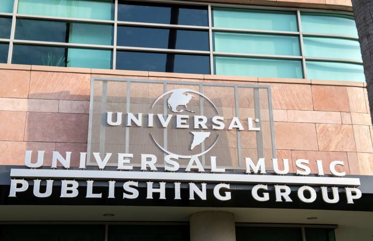 Le siège d'Universal à Santa Monica, en février 2021.  ( AFP / VALERIE MACON )