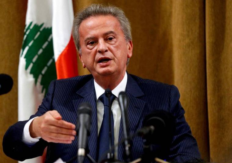 Le gouverneur de la Banque du Liban, Riad Salamé, s'exprime lors d'une conférence de presse à Beyrouth