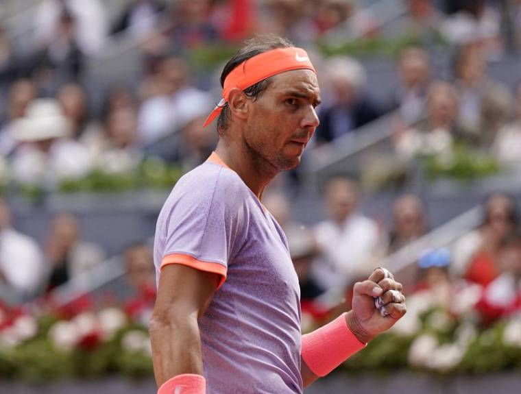Un Nadal conquérant file en huitièmes de finale du Masters 1000 de Madrid