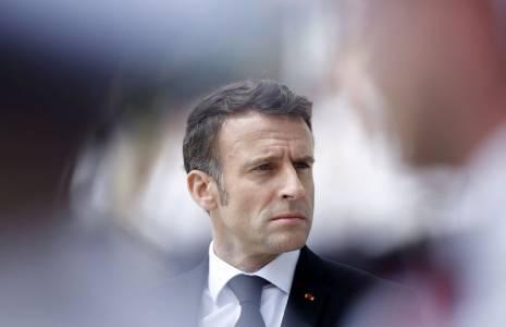 Le président français Emmanuel Macron à Roubaix