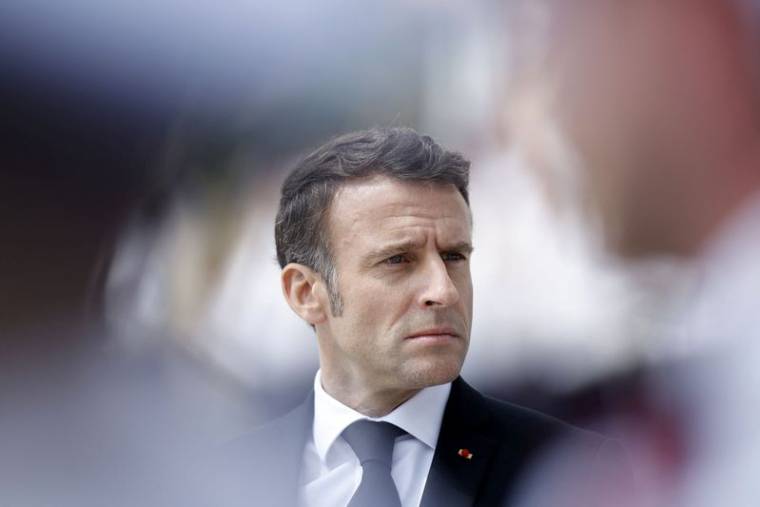 Le président français Emmanuel Macron à Roubaix