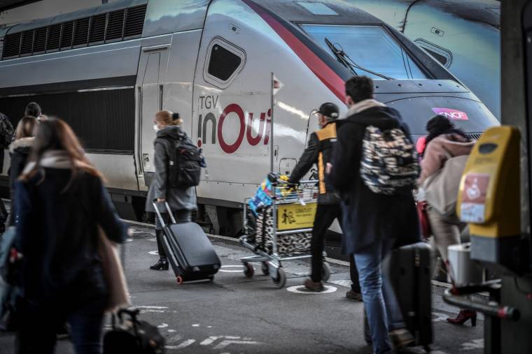 La SNCF met en vente 8 millions de billets pour voyager en France et en Europe entre le 12 décembre et le 2 janvier 2022. ( AFP / STEPHANE DE SAKUTIN )
