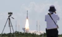 Décollage de la fusée Atlas V de United Launch Alliance (ULA) transportant le vaisseau spatial Starliner de Boeing au Centre spatial Kennedy à Cap Canaveral, le 5 juin 2024 en Floride ( AFP / Gregg Newton )