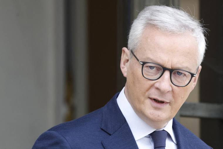 Le ministre de l'Économie Bruno Le Maire, le 8 novembre 2023 à Paris. ( AFP / LUDOVIC MARIN )