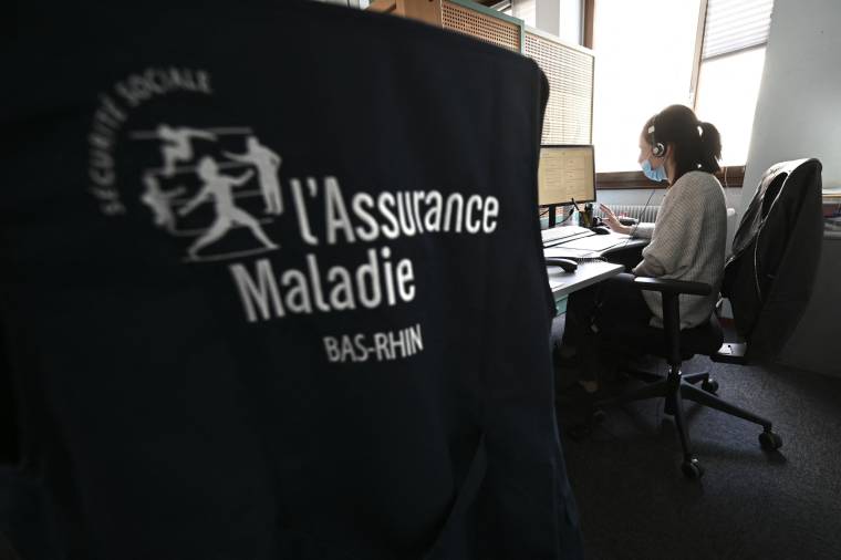 Un bureau de l'Assurance Maladie du Bas-Rhin.  ( AFP / FREDERICK FLORIN )