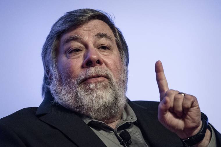 Steve Wozniak à Hong Kong, en Chine, le 2 juin 2015. ( AFP / PHILIPPE LOPEZ )