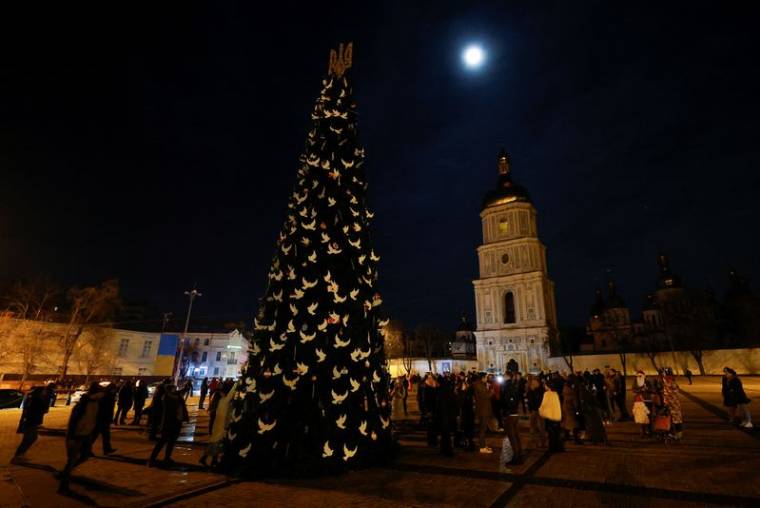 Les habitants de Kyiv célèbrent la veille du Nouvel An