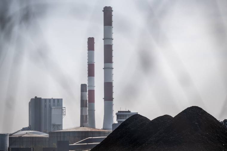 La centrale à charbon de Cordemay, le 27 mars 2022. ( AFP / LOIC VENANCE )