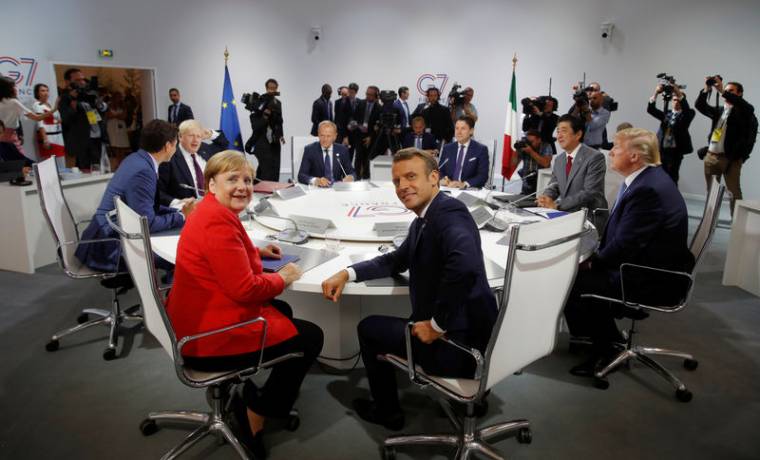 LE G7 D'ACCORD SUR UNE "COMMUNICATION COMMUNE" SUR L'IRAN, SELON MACRON