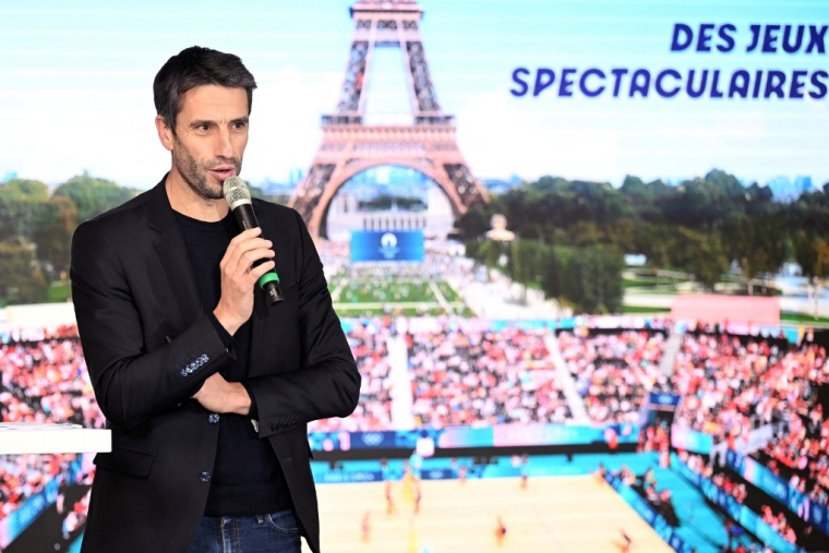 Tony Estanguet à Saint-Denis, le 20 décembre 2023. ( AFP / BERTRAND GUAY )