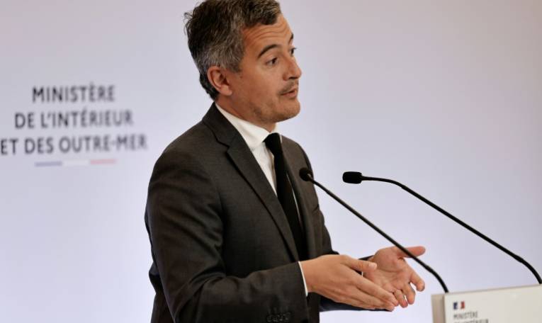 Gérald Darmanin le 30 mai 2024, à Paris ( AFP / STEPHANE DE SAKUTIN )