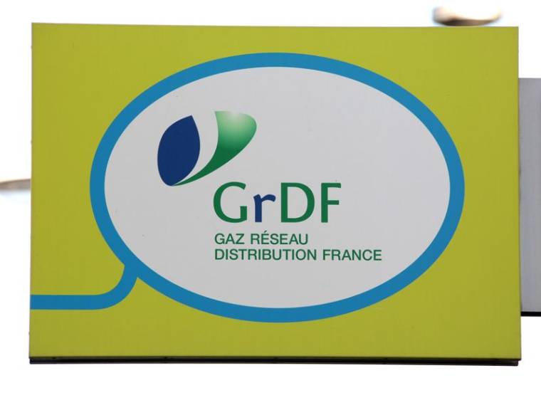 Photo du logo de GRDF à Nice, en France