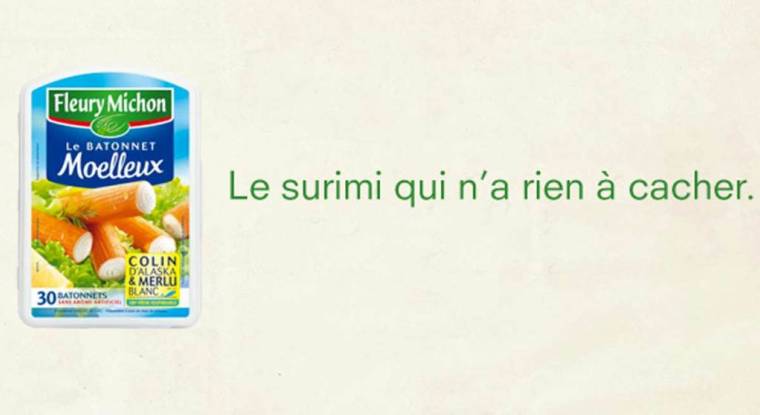 Une publicité pour le surimi Fleury Michon. (© Fleury Michon)
