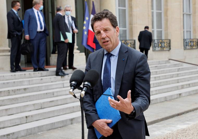 Le président du Medef, Geoffroy Roux de Bezieux. ( AFP / LUDOVIC MARIN )