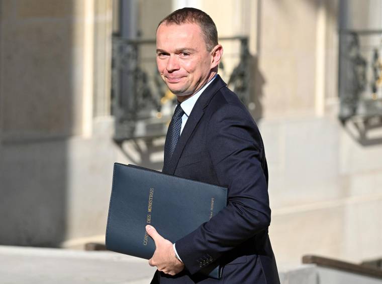 Le ministre du Travail, Olivier Dussopt ( AFP / BERTRAND GUAY )