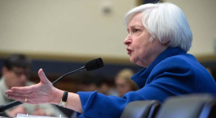 La présidente de la Banque centrale américaine Janet Yellen. (© N. Kamm / AFP)