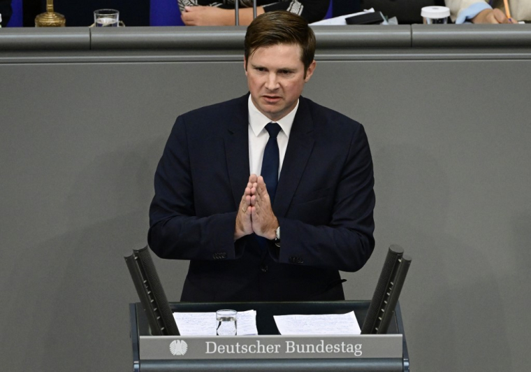 Florian Toncar, à Berlin, le 6 septembre 2022 ( AFP / JOHN MACDOUGALL )