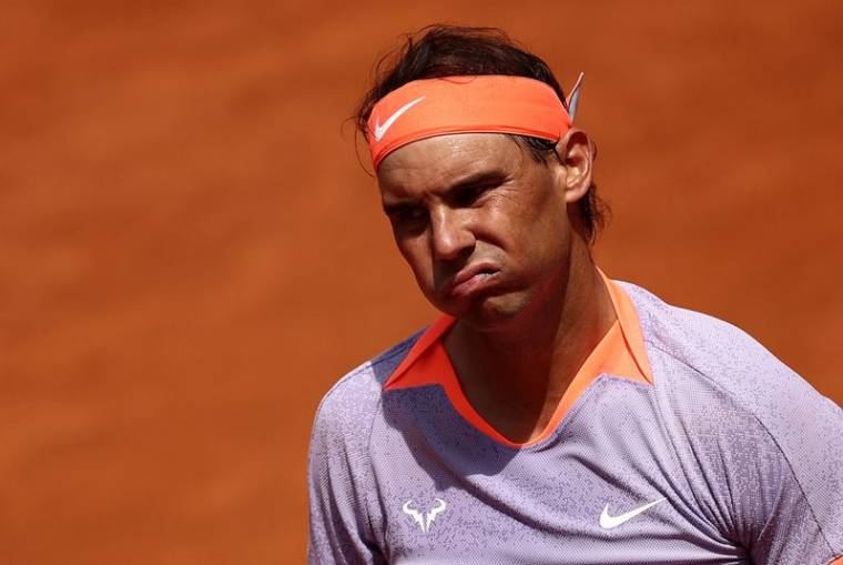 Rafael Nadal à l'Open d'Italie 2024